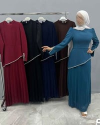 كولكشن رمضاني • شيفون مبطن تركي • مقاسات ٣٨-٤٨