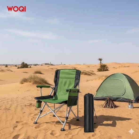 هذا ليس مجرد كرسي قابل للطي، بل هو بوابتك للاسترخاء الفوري بعد يوم طويل من المغامرة.
​متانة تُعتمد: مصنوع من إطار معدني صلب وقماش زيتي مقاوم للتآكل، يضمن لك الثبات والأمان على أي تضاريس، سواء كانت رمالاً أو صخوراً.
​راحة لا تُضاهى: صُمم ليحتضن ظهرك تماماً، مع ظهر مرتفع ومساند ذراعين مثالية، مما يجعلك تنسى تعب المشي بمجرد جلوسك. اجلس، واتكئ، واستمتع!
​رفيق كل مغامرة: بفضل تصميمه الذي يُطوى بسهولة في حقيبة حمل صغيرة، يمكنك رميه في صندوق السيارة والانطلاق. إنه خفيف، عملي، وجاهز للرحلة التالية في الغابة أو على ضفاف النهر.
​اللمسة الضرورية: لا داعي للقلق بشأن وضع مشروبك؛ حامل الأكواب المدمج يضمن أن تكون قهوتك الصباحية أو كوب الشاي الساخن بالقرب منك دائماً وأنت تستمتع بمنظر النار المشتعلة.

السعر. ٤٠ الف.
***********
