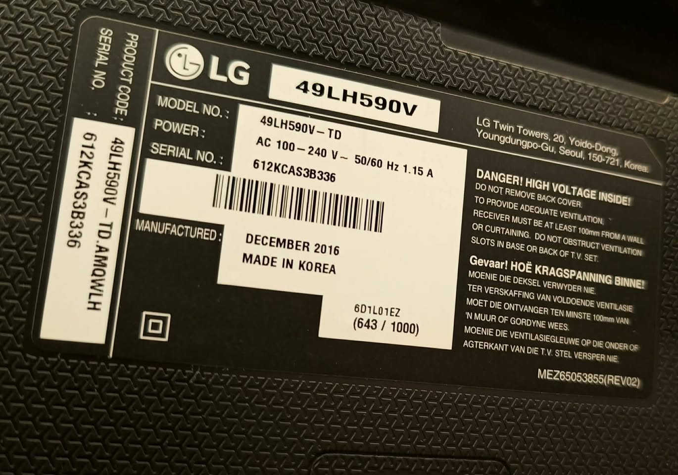 شاشة LG (Smart TV) الاصليه الكوريه حجم ٤٩ 
نظيفة جداً مابيها اي عيب مع ملحقاتها للبيع 

السعر  ٢٧٥ الف

التواصل مع الرقم 

***********

موصل /شقق الخضراء /الجانب الأيسر
