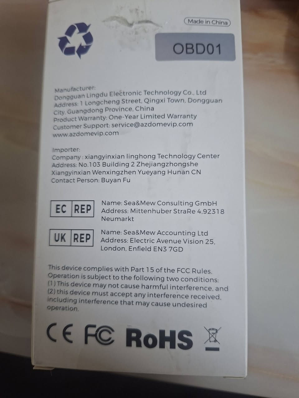 السلام عليكم كيبل OBD ماركه AZDOME 
تايبسي للبيع 
السعر 15 الف مكاني بغداد واعتذر من الجميع ماعندي توصيل


**إذا كنت صاحب هذا الإعلان وتريد حذفه لأي سبب، رجاءا أرسل رسالة إلى الدعم الفني**