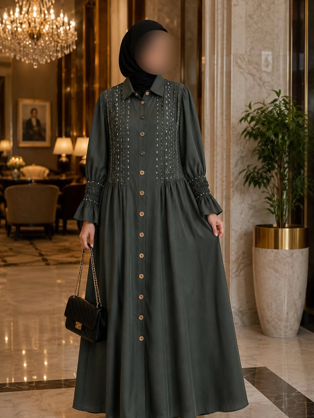 ازياء فاتنة
نفنوف طويل فخم للمحجبات
طول ڪـامل مو ميني يلبس لحد طول 175 سم 
موديلات فاتنة… ماتتفوت 
حصراً من ماركة فاتنة 
• الفستان صيفي ترف 
• الضهر عدل مو مكسر 
• الردن حبل داخلي تتشد حسب الرغبه
• مناسب لكل الاعمار 

• ⁠ ✨
قطعة تبقى وياج سنين وما تبطل موديلها 👌

متوفر حالياً بكمية محدودة
راسلينا خاص واحجزي بسرعة قبل النفاذ 💌

#ازياء_فاتنة⁩⁩
قالب راهي 
___________________________ 
🖊️ االــخـــــــاامــة ) :- 
كتان اسباني مشخط :- يعتبر قماشاً "رسيناً" أي أنه ينسدل على الجسم بنعومة دون أن يلتصق به
- ⁠يكون مطفياً (بدون لمعة).
- ⁠ يتميز بأنه قماش ساتر لا يشف ما تحته، رغم خفة وزنه.
❥❥ ─── ❥❥❥❥ ─── ❥❥

القياسات 1/2/3/4 

🌱قياس 1):- 
تلبس وزن من 70 الى 80 كــــيـلـو ⚖️ 
يعني يلبس قياس. 40 . 42. 44 

🌱قياس 2 ):- 
تلبس وزن من 80 الى 90 كــــيـلـو ⚖️ 
يعني يلبس قياس. 46. 48 

🌱قياس 3):- 
تلبس وزن من 90 الى 100 كــــيـلـو ⚖️ 
يعني يلبس قياس. 50 . 52 

___________________________ 
ســــعـــر  الفستان بـــ 60 الفــــﮯ 
___________________________ 
للحجز والاستفسار المراسلة ؏ــلى الواتساب :- ***********
***********
