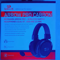 هذه سماعة ألعاب لاسلكية من طراز Redragon Arrow Pro Carbon H858 تدعم ال...