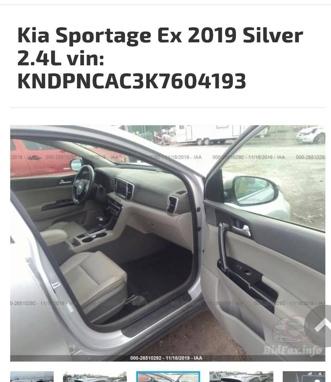 السلام عليكم
سبورتج ٢٠١٩
جاملغ وبنيد رش توحيد لون
قماره وجاملغ  حادثها
بدون دواخل 
مكينه ٢٤٠٠ جي تي اي
ماشيه ٧٤ الف ميل
رقم بغداد
كرسي السائق كهرباء
ثلاث انظمه قياده
السعر ١٣٠ بيها مجال
***********
