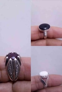 خاتمان من العطف والسلوى مع ياقوة افريقي فرط الرمان للاستفسار   مراسلة ...