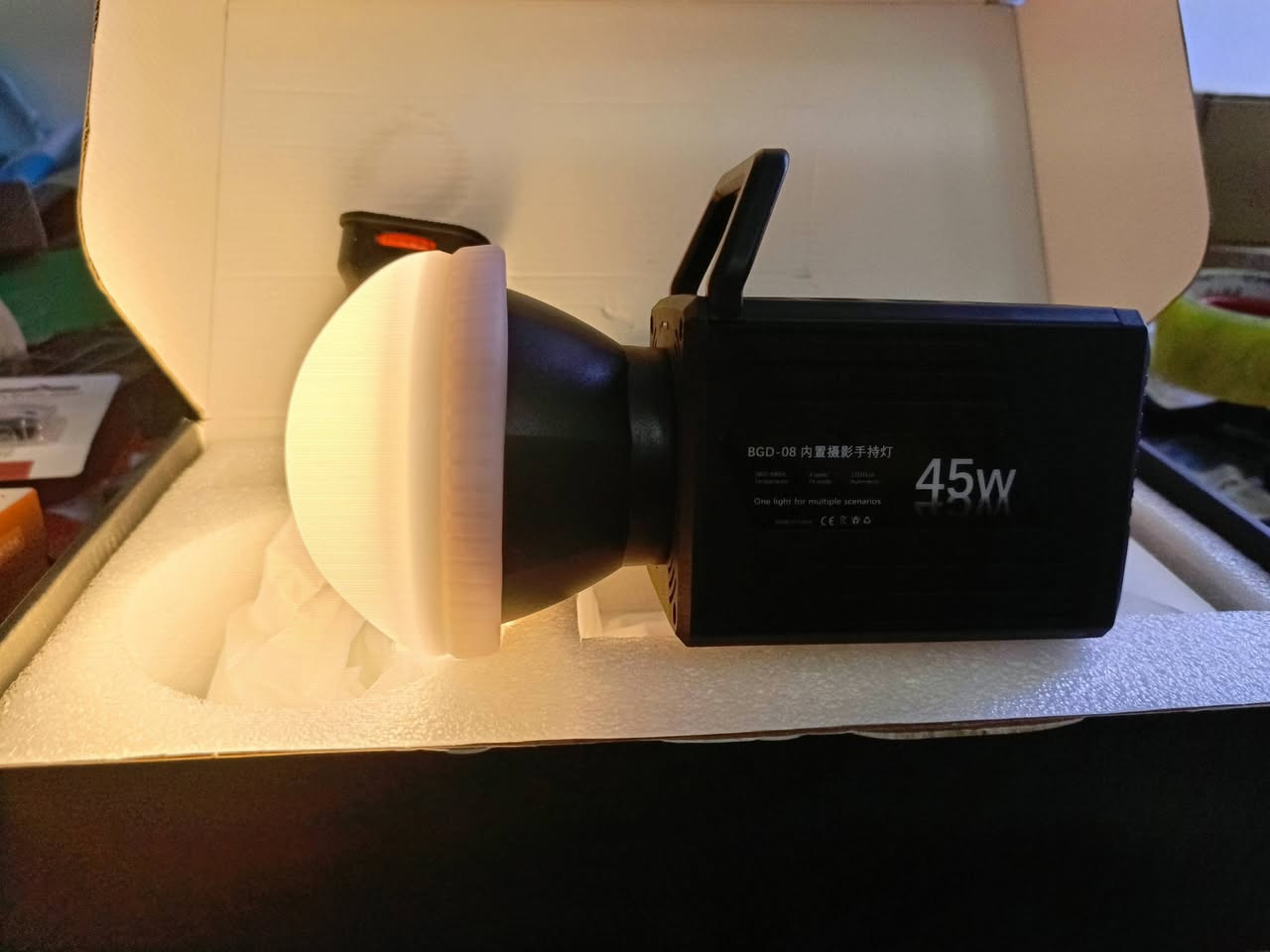 اضاءة تصوير حجم صغير 
شحن 45 واط 
السعر 65


**إذا كنت صاحب هذا الإعلان وتريد حذفه لأي سبب، رجاءا أرسل رسالة إلى الدعم الفني**