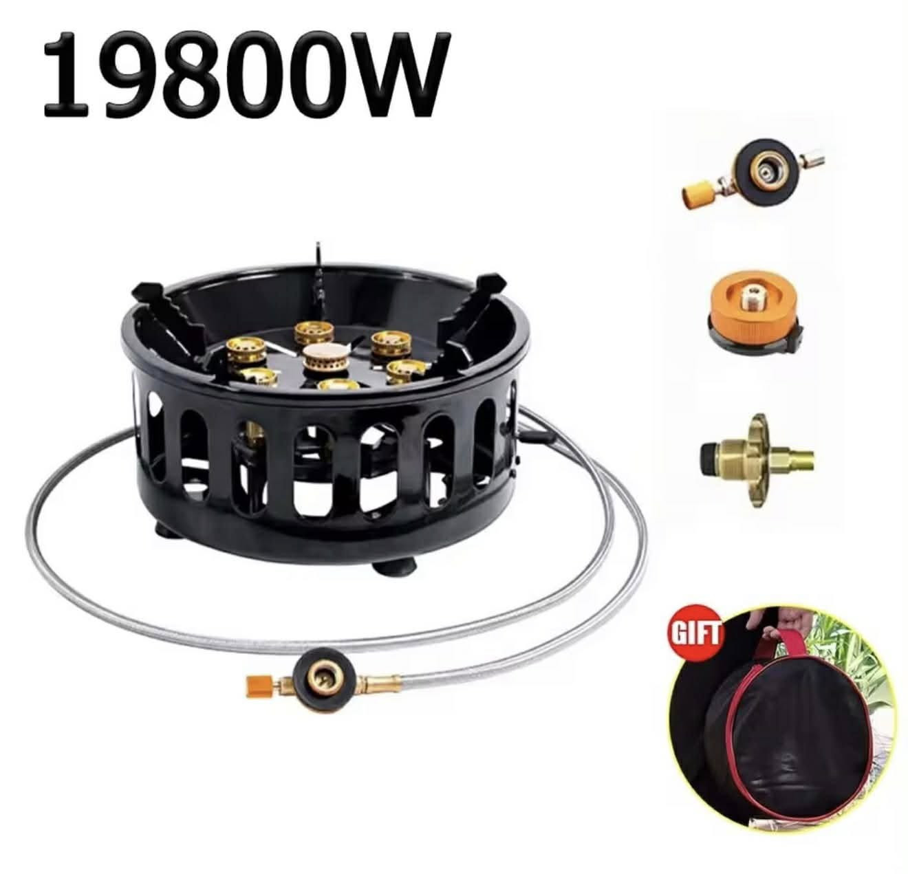 السلام عليكم طباخ عالي الطاقة يعمل بالغاز ٧ عيون طاقة الموقد ١٩٨٠٠ واط مصنوع من الفولاذ المقاوم للصدأ لهب قوي ومقاوم للرياح عيون الموقد مصنوعة من النحاس اشعال الكتروني حقيبة للحمل والتخزين مع جميع التحويلات المتعددة للغاز مناسب للمشي والنزهات والتخييم الطباخ جديد امزون 
تواصل خاص او *********** واتساب
