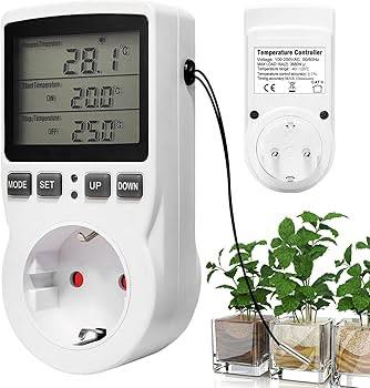 جهاز ثرموستات للتحكم في درجات الحرارة 

متوفر قطعتين 

هذا متحكم رقمي في درجة الحرارة (ثرموستات) بمقبس (قابس) خارجي. 
الجهد: 100-250 فولت تيار متردد، 50/60 هرتز.
الحد الأقصى للحمل: 16 أمبير (3680 واط).
نطاق درجة الحرارة: -40 إلى 120 درجة مئوية.
دقة التحكم في درجة الحرارة: ±1 درجة مئوية.


**إذا كنت صاحب هذا الإعلان وتريد حذفه لأي سبب، رجاءا أرسل رسالة إلى الدعم الفني**