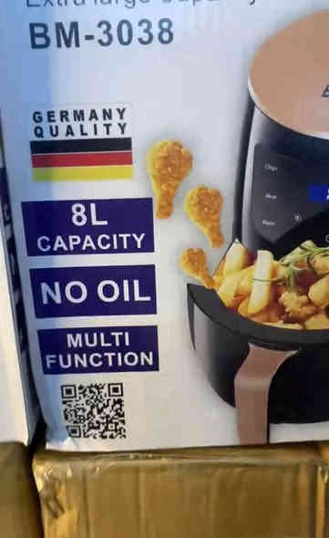 قلاية هوائية #اصلي #الماني ماركة بومان جديد لوك حجم 8لتر وبقوة 2400واط وسعر مناسب للجميع الي مهتم يتمم 35  وبل عافيه للحجز خاص او واتساب *********** بغداد
