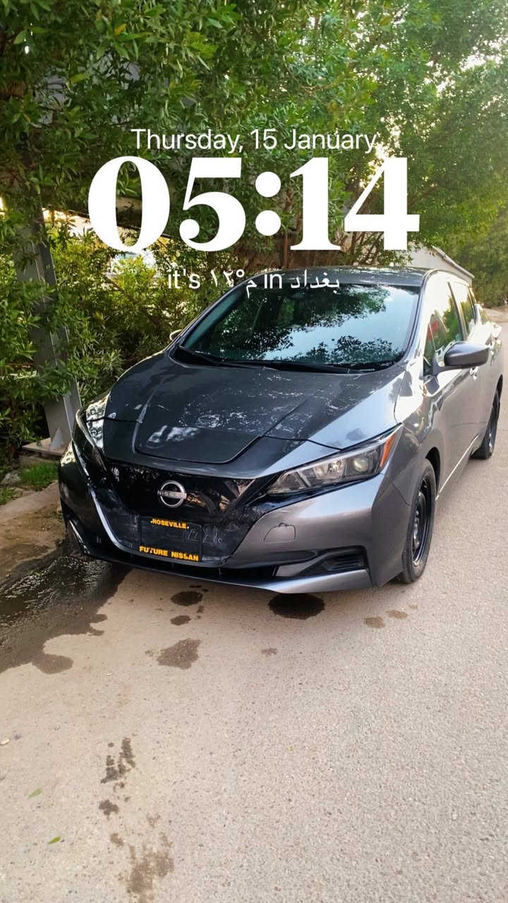 سلام عليكم ورحمة الله نيسان مديل ٢٤فول كهرباء مثل تسلا اقتصادية كلش بدون صبغ مراوس BYD العنده يتفضل خاص ***********سيارة رقم بغداد تحويل مباشر
