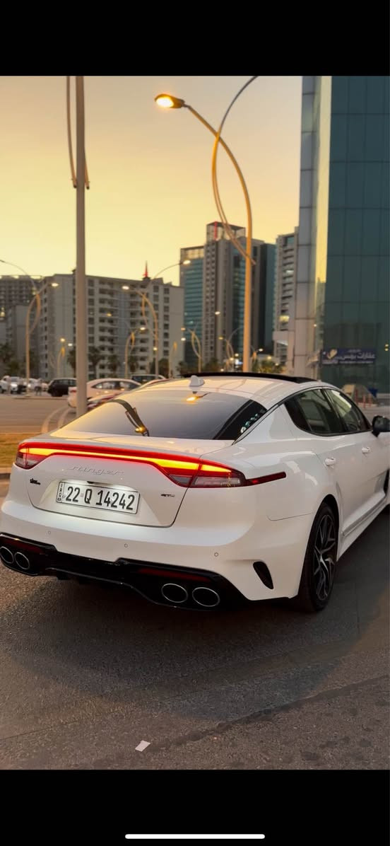 Kia stinger 2023 gt line
Sama3a harman kardon
2.5 Turbo 300HP
RWD
Brake System brembo
Panorama 
Radar 360
Light LED
Ambient light 
Full service 
1 parcha boyax 
*********** أربيل, العراق
