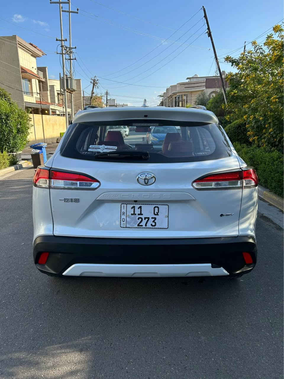 كورلا كروس 
2024 
هايبرد وبانزين 
تجميع الصين 
ماشية 37 
بيها اربع رصعات تقريبا 
بس مكفوله من الصبغ والفتح والتبديل والكير والمحرك 
السيارة نطيفة كلش 

 السعر 162$ وبيها مجال بسيط 
مكان السيارة بغداد حي الجامعة 
للاستفسار 
*********** بغداد, العراق
