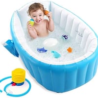 حوض أطفال نفخ • مع منفاخ • لحد ٤ سنوات