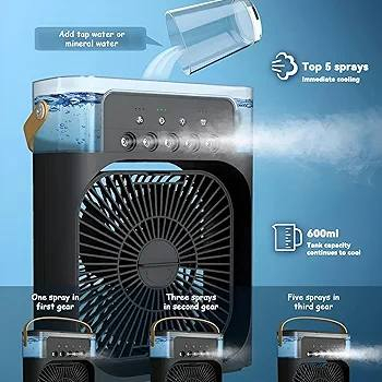 مبرد تبخير بخاخ محمول، مروحة تبريد هوائية بمنفذ USB مع 7 أضواء ليد و5 وظائف رش مع تدفق هواء قابل للتعديل للمنزل والمكتب، خزان 700 مللي 
السعر 10


**إذا كنت صاحب هذا الإعلان وتريد حذفه لأي سبب، رجاءا أرسل رسالة إلى الدعم الفني**