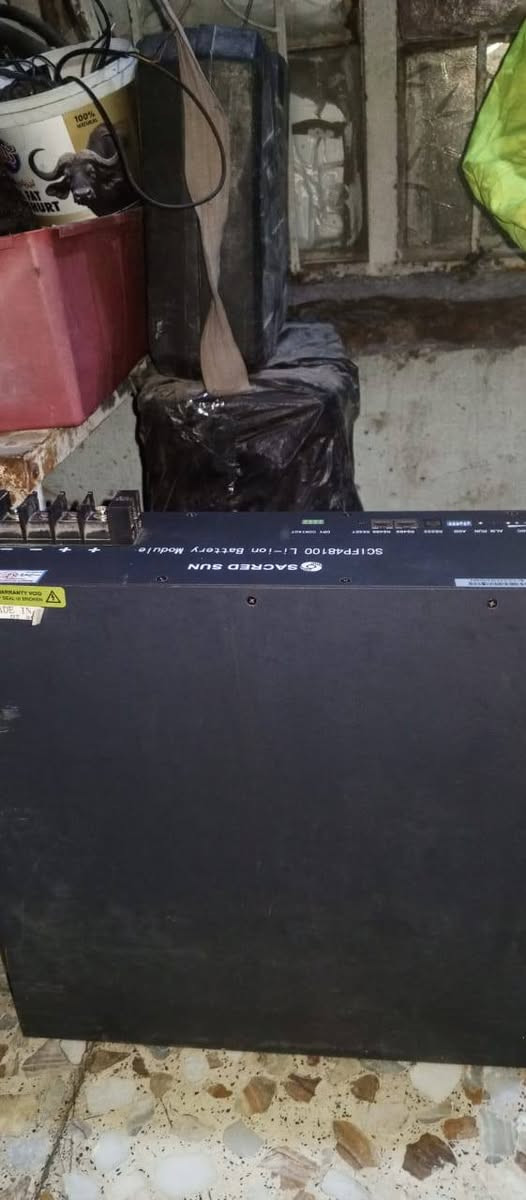 من رخصه مدير الكروب
بطاريه ليثيوم 48 100امبير مستخدمه اسبوع ومضمومه اليحب يجي يشوفها ويفحصها ضمانها يوم كامل والسعر 500$. ***********
