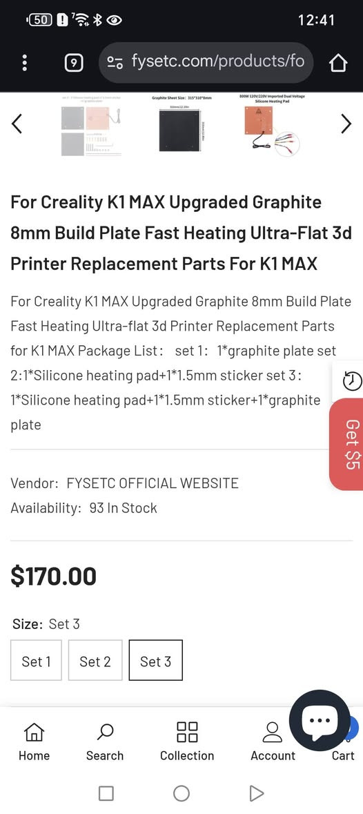 السلام عليكم خاص ب creality k1 max
السعر 150 الف كامل مع المغناطيس و الهيتر و قطعه الكرافيت 
هيت باد كامل مصنوع من الكرافيت يكون بوزن القطعه الاصليه لكن بالحراره ما يتغير شكله وبهذا يحافض على المش لفلنك
خاصه بطابعات k1 تكون بيها مشكله اثناء طباعه ABS بس بقطعه الكرافيت مراح يصير هلشي لان يتحمل حراره


**إذا كنت صاحب هذا الإعلان وتريد حذفه لأي سبب، رجاءا أرسل رسالة إلى الدعم الفني**