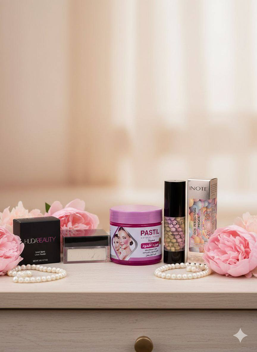 🦋 عرض العناية والجمال 💞🌸👇🏼جمالج يبدا من هنا👇🏼🌸

🦋برايمر نوت ابدئي بخطوة مثالية لبشرة ناعمة ومكياج متألق تثبيت عالي للمكياج وفعاليه قويه لغلق المسامات الواسعهر

🌸 مورد خدود وشفايف 
لون طبيعي وثابت 24 ساعه  يعطي نضارة فورية للخدود والشفايف 

💎 لوس بودر من هدا بيوتي 
تثبيت مثالي للمكياج  لمسة مخملية بدون لمعة وناعمه 

ثلاث منتجات بسعر خيااااالي 🫰++++++

🎁هديه من بيجنا  بوند الشعر هديه مع كل حجز 

السعر 18
#توصيل_جميع_المحافظات3


**إذا كنت صاحب هذا الإعلان وتريد حذفه لأي سبب، رجاءا أرسل رسالة إلى الدعم الفني**