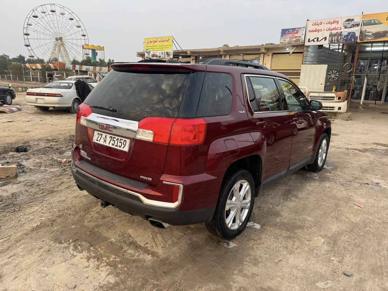 جمسي تيران موديل 17 رقم ذي قار انكليزي تحويل مباشر  وارد امريكي حادثها جاملغ وبنيد تبديل وجاملغ الثاني بيه صبغ ولباقي كلها كفاله ع الشرط كير ومكينه كفاله تبريد ثلج  حداده جديده مكينه 6 اسرندر المرغوب  سياره جاهزه وجديده  سعرها 118.  وبيها مجال.  امراوس حسب القناعه مكاني ناصريه سوق الشيوخ الشراي يتصل ويدلل ***********
