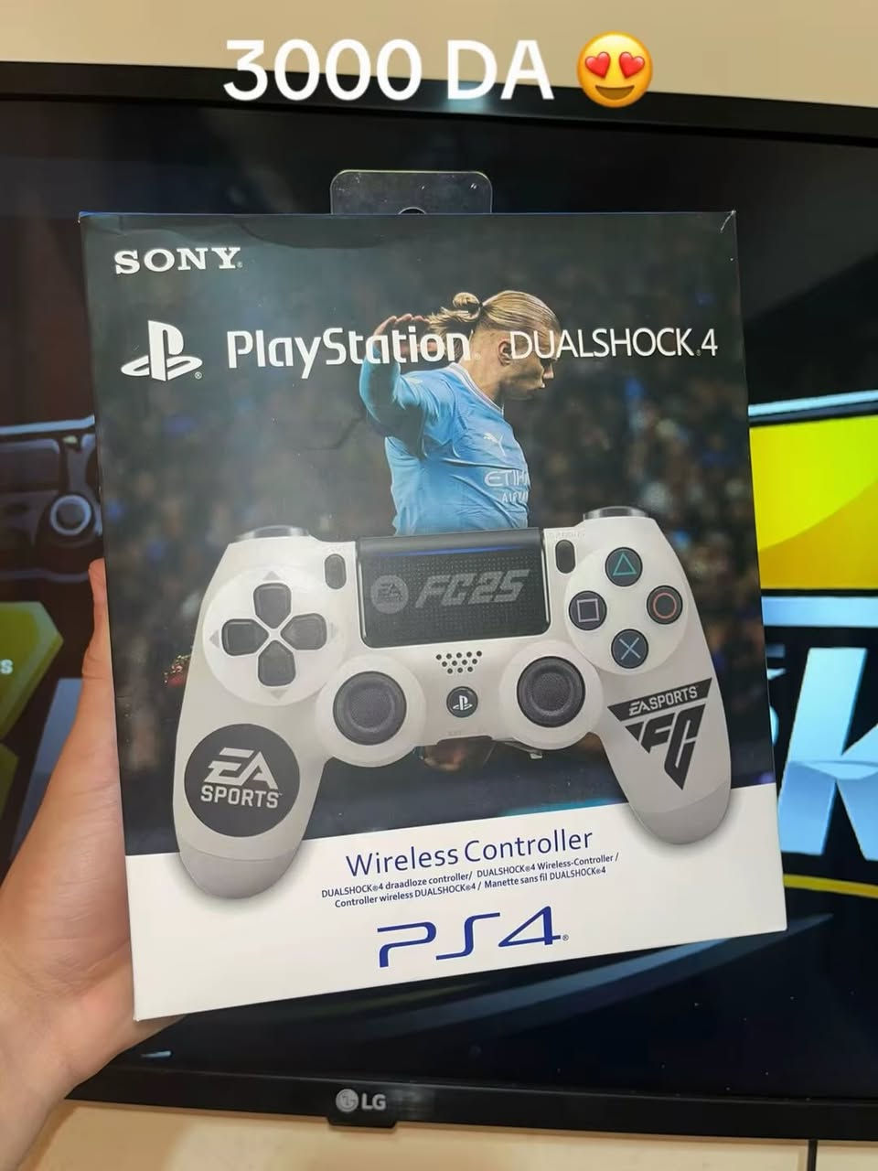 🎮 manette PS4 = 3000 DA ✅
🚚 توصيل 69 ولاية 🚚
👊🏽 مرحبا بجميع 👊🏽


**إذا كنت صاحب هذا الإعلان وتريد حذفه لأي سبب، رجاءا أرسل رسالة إلى الدعم الفني**