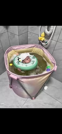 حوض استحمام • قابل للطي • للأطفال والكبار