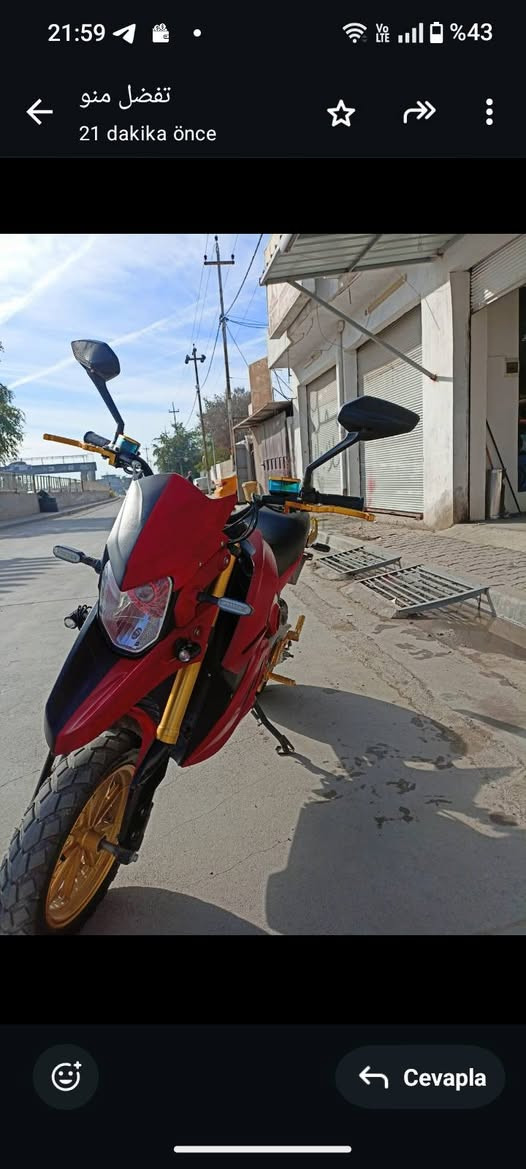 السلام عليكم للجميع دراجه قفاز للبيع ست بطاريات مسطره استخدام شهر واحد فقط تشغيل السويتش بصمه نظيفه كلش للتواصل فقط واتساب ***********
