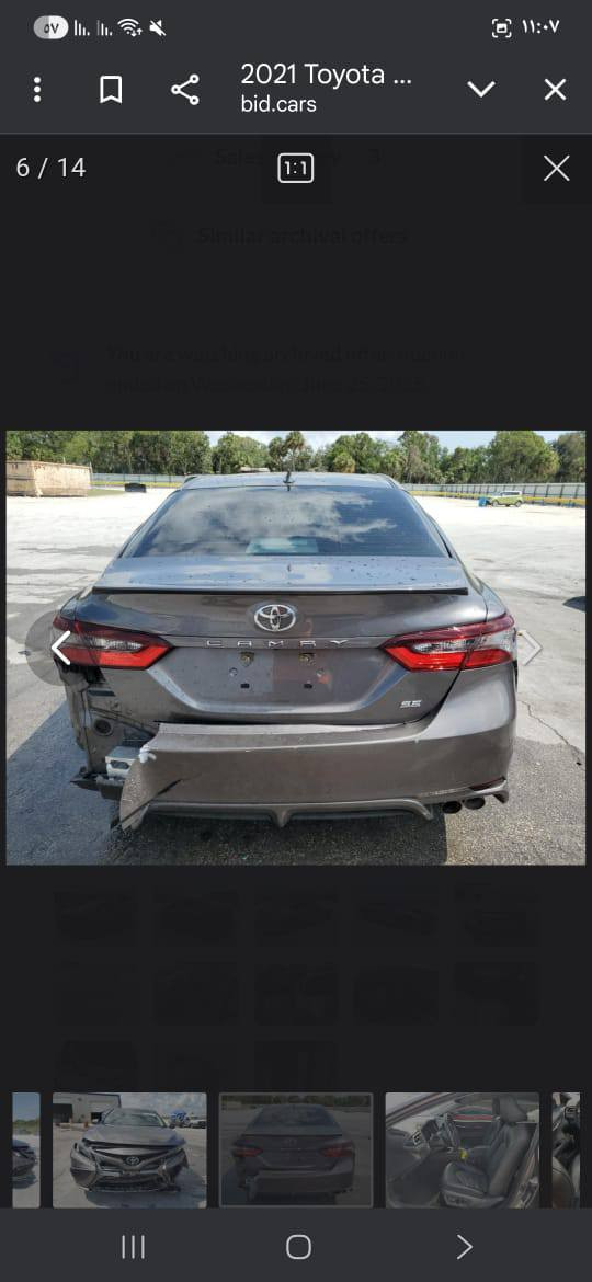 السلام عليكم كامري موديل ٢١ رقم صلاح الدين دولي شرط التحويل والغرامات سياره واضح الضرر بدون إرباك محرك كير شرط مامفتوحات سياره حلوه وجاهزه بيه مكان كلير امريكيه ابيع احزام مكفوله منل داخل شرط السونار سياره SE سياره ماشيه ١٢٠ الف ميل بيع فقط السعر ١٦٠ وبيه مجال بصيط مكان السياره صلاح الدين العلم اي استفسار الاتصال بل رقم ‏‪***********‬‏
