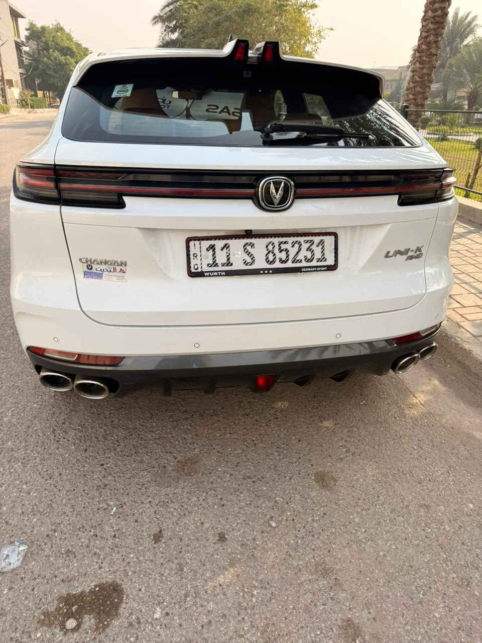 🚘 للبيع | شانجان 2022 يوني كي
إذا تدور سيارة حديثة، فخمة، مواصفاتها تخبل و سعر معقول… هاي تفيدك 😎🔥

📍 رقم بغداد

📍 محرك 2000 توربو

📍 لون ابيض 

📍 العداد: 72 ألف كيلو فقط (قابل للزيادة)

📍السيارة خاضعة لضمان شركة البخيت 

مكفوله 

(وكالة شانجان في العراق )

✨ أبرز المواصفات:

 • شاشة كبيرة + 3 شاشات للعدادات

 • سستم صوت Sony + سماعات بمقعد السائق 🎶

 • ويل ضخم 21 إنج 🛞

 • 5 كاميرات رؤية كاملة

 • رادارات (أمامية + جانبية + خلفية)

 • مانع تصادم

 • إنارة LED

 • مقاعد جلد (تدفئة + تبريد + خزن ميموري)

‏ • Auto Hold

 • فور ويل (دفع رباعي)

 • 3 وضعيات قيادة (Eco – Normal – Sport)

 • جنطة كهرباء

 • بصمة + دخول ذكي

 • تشغيل عن بعد

 • تسجيل DVR اثناء القيادة

السعر 30 مليون 

📍 الموقع: بغداد

📞 للتواصل ***********
