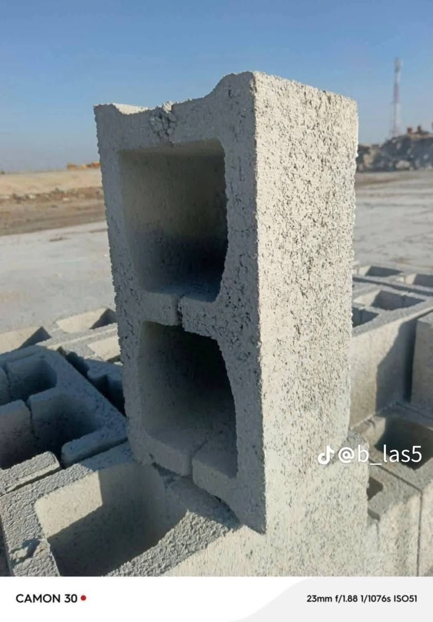 ٥بلوك اوتوماتيكي درجه اولى
بلوك كلب شرط القوه ومتانه 500
وأصل الكافه مناطق بديالى سمنت كيلوين وثقيله ***********
