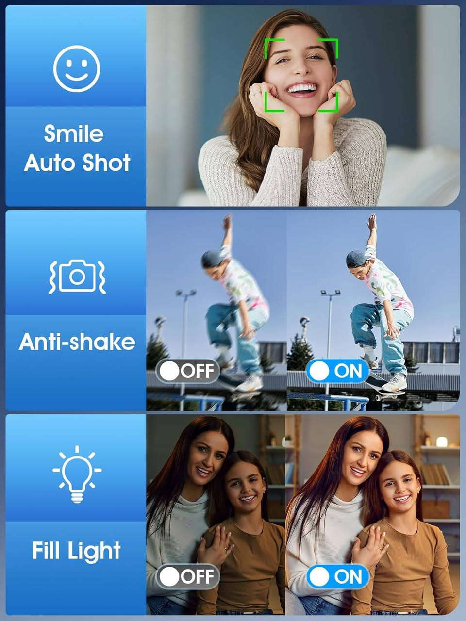 #كاميرا   HICSHON#
✨الدقة: تدعم دقة صور تصل إلى 48 ميجابكسل ودقة فيديو 4K Ultra HD (بمعدل 10 إطارات في الثانية في بعض الموديلات).

✨ تحتوي على تركيز تلقائي (autofocus)، وتكبير رقمي 16x، ووظيفة منع الاهتزاز، وشاشة IPS عالية الدقة مقاس 2.8 بوصة.

✨ تتضمن وضعيات تصوير متنوعة مثل الفاصل الزمني  والمؤقت الذاتي ، وكشف الحركة ، والحركة البطيئة ، ووضع تجميل الوجه .

✨يمكن توصيلها بالكمبيوتر عبر كابل Type-C أو بالتلفزيون عبر كابل HDMI، كما تدعم استخدام بطاقات ذاكرة Micro SD بسعة تصل إلى 256 جيجابايت.

✨ تأتي مع بطاقة ذاكرة 32 جيجابايت وبطاريه قابله لإعادة الشحن وغيرها من الملحقات الأساسية. 

📍العنوان : الناصرية _قضاء الغراف _شارع ال رمضان _قرب مدرسة الفاضلات

 رقم الهاتف واتساب :  ***********📱

خدمة التوصيل داخل الغراف 
ولكافة محافظات عراقنا الحبيب 🚕
