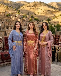 ازياء كردية • فستان • بشت وحزام