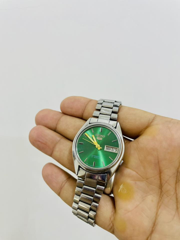 سايكو فايف اوتماتيك مينة خضراء نظافة 95/100 نافذة للتاريخ مختمة الساعة بالكامل


**إذا كنت صاحب هذا الإعلان وتريد حذفه لأي سبب، رجاءا أرسل رسالة إلى الدعم الفني**