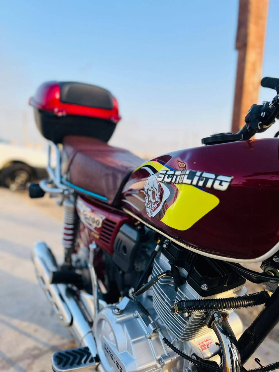 سلام عليكم دراجه سيفان البيع موديل 25 محرك200دراجه بيه نقص باتري فقط السعر700 بيه مجال مكان ديالى الخالص ***********
