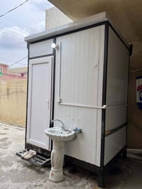 كرفان صحيات وحمام كامل غربي وشرقي ودوش ومغسله سعره ٩٠٠ شراي يتصل عرقم ...