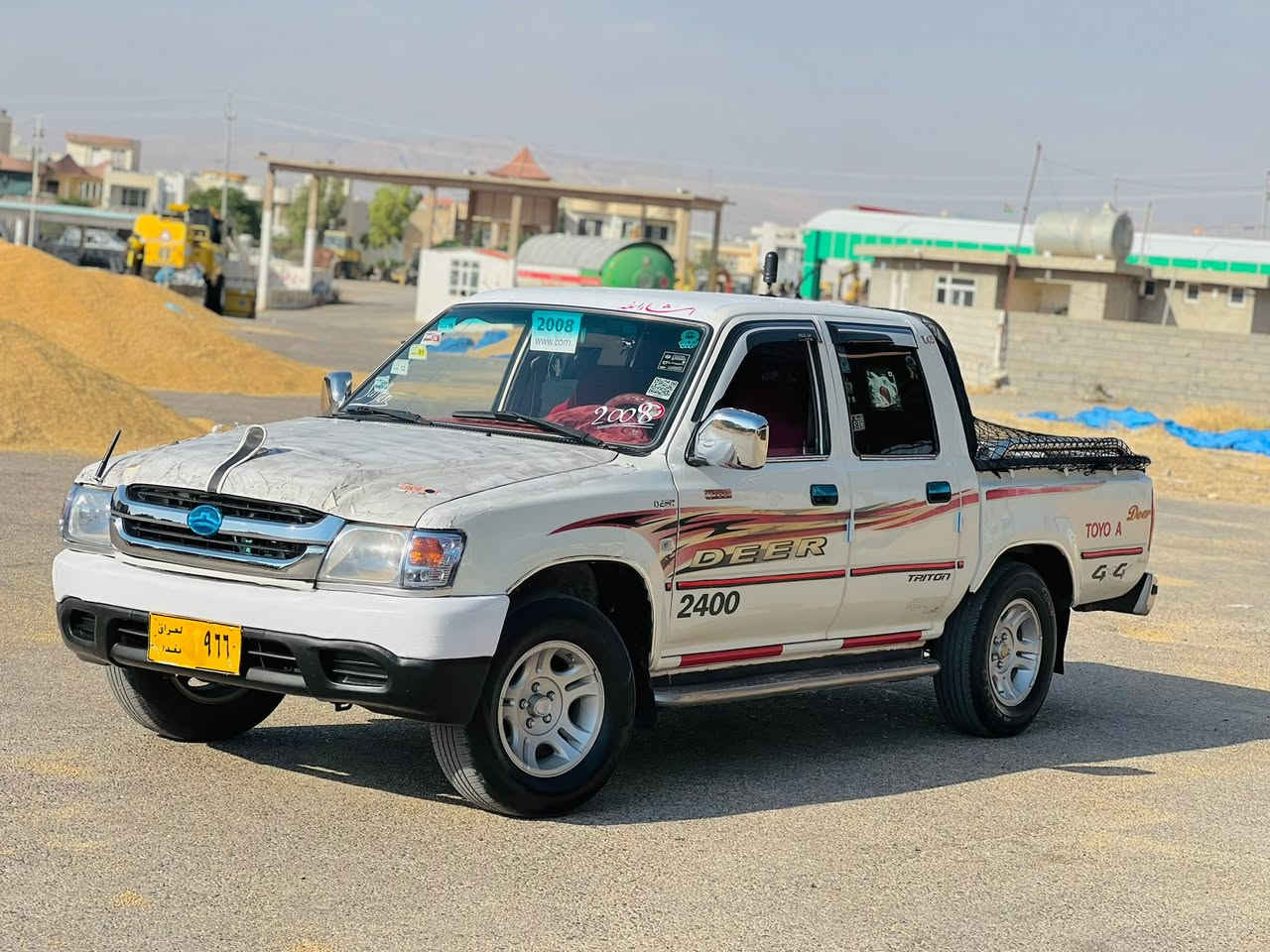 بابەت فرۆشتن 
دێر مۆدێل 2008مەنە فێسی ئەسڵی✅
دواو پێشی كەپسە بێ بۆیاخە چوار تایەو ویلی لۆكی لەبنە📦
گێڕ مەكینە ئەكسل بەشەرتی فیتەر ✅
*********** واتساپ ڤای بەر
