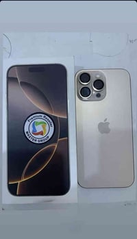 ايفون 16 برو ماكس ذاكره 256 بطاريه100 عدد دورات الشحن 162 مره ماستر ال...