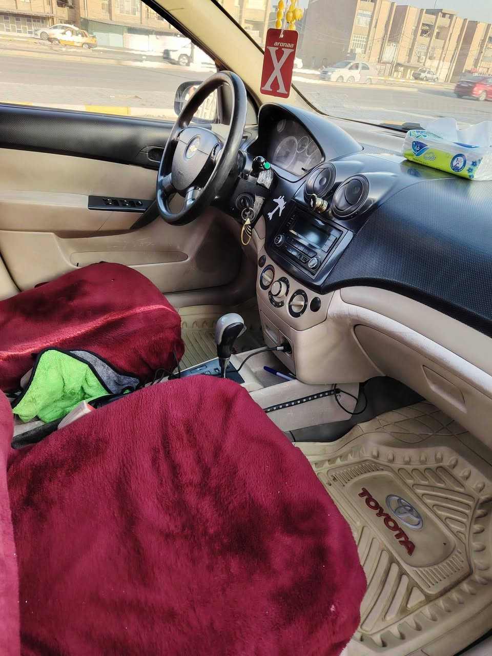 السلام عليكم افيو موديل 2011 خليجي مفتوح اوتماتيك مكفوله من تبديل من ضربه ماعده دحجات بصيطه  محرك كير حداديه كهربائيات خير من الله سياره جاهزه ماعوزهة شي 60 وبيهة مجال مكاني الديوانيه شافعيه ***********
