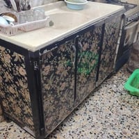 خزانة سنك • مرمر صناعي • ضرر بسيط