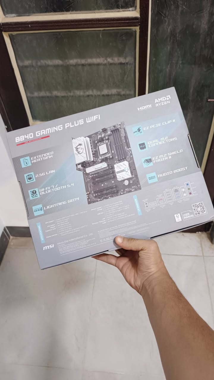 بيع قطع مستعملة نظيفة و شغالة ١٠٠%، اسعار قفل لاكن بي مجال للشراي
Ram Trident Z 5 RGB 6000MHZ 32GB (16*2) DDR5   
٥٥٠ الف 

Ryzen 5 9600x CPU 
٢٧٠ الف 

MSI B840 GAMING WIFI PLUS MOTHERBOARD
٢٧٠ الف 

Radeon RX 7700 XT GPU 
٥٥٠ الف 

Samsung SSD 970 EVO Plus 1TB 
٢٠٠ الف


**إذا كنت صاحب هذا الإعلان وتريد حذفه لأي سبب، رجاءا أرسل رسالة إلى الدعم الفني**