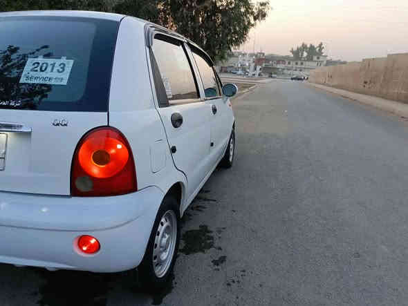 سلام عليكم 
كيو كيو موديل 2013 بدون صبغ بدون ضرر تبريد شغال كابون بانزين متوفر شرط كير ومحرك مامفتوح للاستفسار اتصل ع الارقام  ***********// ***********
