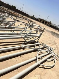 اعمده كهرباء جديده للبيع طول 9 متر  تصميم نوعين  شغل درجه أولى  الاستف...
