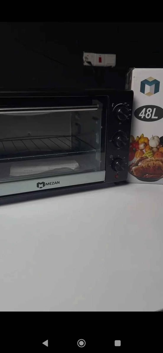 فرن كهربائي بتقنية ألمانية
🛑التوصيل  لجميع محافظات 🇮🇶
مميزات👇🏻
السعة: 48 لترًا
✔️وظيفة الشواية والسياخ الدوارة لنتائج شواء مثالية
✔️مؤقت 60 دقيقة مع جرس تنبيه وإيقاف تشغيل تلقائي لراحة وأمان أكبر
✔️التحكم في درجة الحرارة للحصول على تسوية دقيقة ومتناسقة
✔️يحتوي على صينية خبز واحدة ورف سلكي واحد
✔️الحجم: العرض 44سم، الارتفاع 27سم ،العمق 24سم بغداد, العراق


**إذا كنت صاحب هذا الإعلان وتريد حذفه لأي سبب، رجاءا أرسل رسالة إلى الدعم الفني**