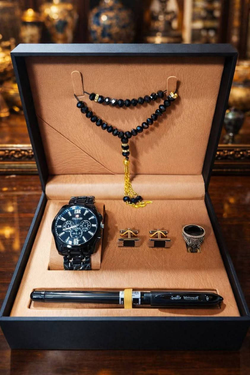⌚ بكج ساعة رجالي أنيق ومميز سير حديد
كوالتي عالي 
روعة بالتصميم ✨
✨ تصميم فاخر يلفت الانتباه
✨ هدية مثالية لك ولمن تحب
قدم هدية تعبر عن ذوقك ... لأن التفاصيل تصنع الفرق ❤️
🔥 السعر 20 ألف دينار 🔥
توصيل سامراء ألف دينار
توصيل أقضية صلاح الدين ثلاث آلاف
توصيل محافظات خمسة آلاف
***********
واتساب أو اتصال أو خاص
الفحص أمام المندوب
