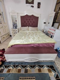 غرفه نوم جديده نضافتها 100% خشب عراقي تفصال تصميم تركي 9قطع مابيها اي ...