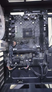 مذربورد Asrock B550 HDV • رام 2×16 32جيجا • كيسة 4فانات