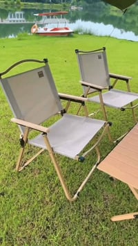 كرسي سفاري • خشب • قابل للطي