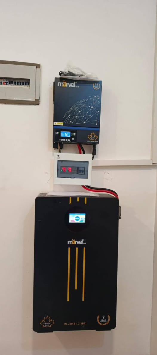 #عروض مميزة مع تخفيضات هائلة

تم بفضل الله تجهيز و  تنصيب منظومة طاقة شمسية لمنزل الاستاذ صباح النباز

قضاء العلم

         

7 الواح لونجي ٦١٥ واط
بطارية ليثيوم 15 كيلو واط
انفيرتر 6 كيلو واط 

 م. عامر البشير
***********
حارث البشير 
***********
د. جاسم الحسن 
***********
م. بلال طالب 
***********
