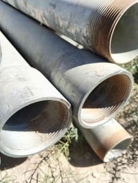 أنابيب حديد مغلفن • ٣ إنش • ٦ ملم