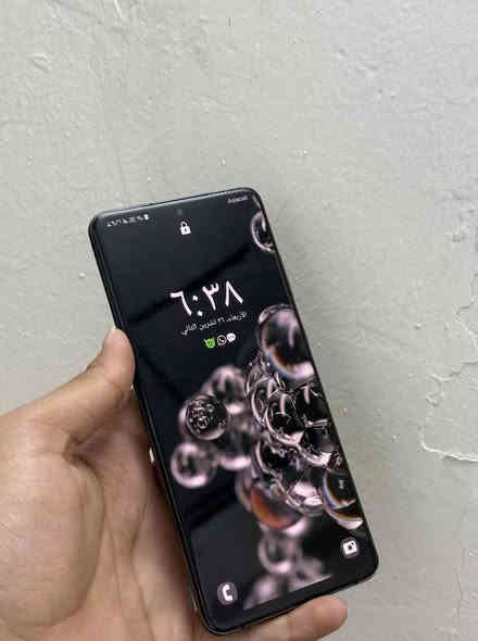 سلام عليكم 
S20 Ultra 5g 
فقط الضهر مستبدل ومفطور الجهاز كل عيب مابي شرط الفحص 
ذاكرة 128 
رام 12 
الجهاز اوربي تك سمكارت 
*********** كركوك

