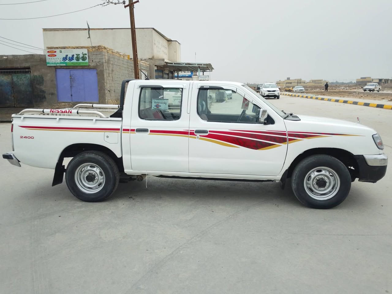 سلام عليكم بيك نيسان البيع مزاد وزارت داخليه سياره مصبوغ عام  مكينه و كير و شاصي مكفول تخم تاير كهربائيات كلها شغاله  موديل 2002مكاني الناصريه قضاء الرفاعي سعرها53 رقمي***********
