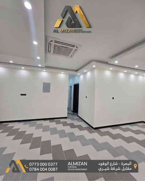 ⚖️ الـمـيـزان للاسـتثمـار الـعقـاري ⚖️

🔶شقــق حديثــة للإيجــار 🔶

من ضمن بناية حديثة  بناء 2025  
في البصره - تقاطع المشراق 

مناسبة لأصحاب الشركات والموظفين 

وتتميز بالمواصفات التالية:

المساحة 110 متر 
غرفتين منام
صالة
مطبخ مؤثث
 صحيات 
بناء حديث تتمتع بتقنيات نظام كهرباء ذكي (سمارت).
مصعد حديث لراحة السكان ودرج
تبريد مركزي وتدفئة
حراسة على مدار الساعة
خدمات متكاملة لتلبية جميع احتياجاتك.

🔸الايجار : 900$ دولار امريكي وقابل للتفاوض

🔸نعمل لايجاد افضل العروض العقارية لكم

⚖️⚖️⚖️⚖️⚖️⚖️⚖️⚖️⚖️⚖️
🔹الفيس بوك 
‏(https://www.facebook.com/profile.php?id=61552046311066&mibextid=LQQJ4d)
🔹الانستكرام
https://www.instagram.com/almizan_iq?igsh=MWl5ZzVqZTBkYTJobQ==
🔹التليجرام
‏almezan_real
🔹التيك توك
https://www.tiktok.com/@almezan_real?_t=8hFjVbhQp2z&_r=1
السوق المفتوح 
( الميزان للاستثمار العقاري ) 
  🔶 أرقام المكتب
      🔹 *********** 
     🔹 *********** 

📌البصرة - شارع الوفود - مقابل معرض شيري للسيارات
