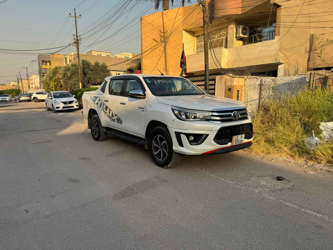 السلام عليكم بيكم هيلوكس 6سلندر TRD كويتي رقم بغداد مديل 2018 بيها رصعه بلجاملغ ولباقي مكفول لسعر 275 مكانها بغداد لمشتل مبايل ‭***********‬
